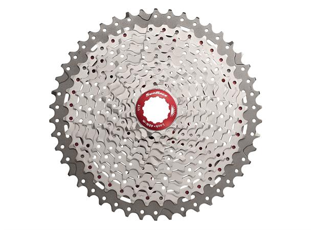 SunRace MX8 11-Delt Kassett 11-46T, 465gr, Metallic, Shimano kompati 